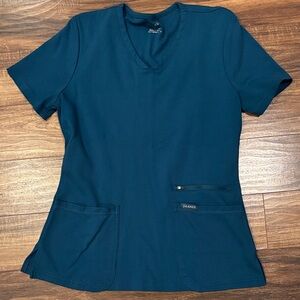 Jaanuu Women's Short Sleeve Top in Deep Teal